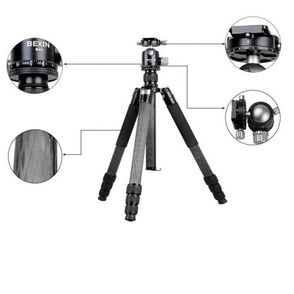 BEXIN W324C M44 Trípode de 20 kg para Cámaras DSLR Pro