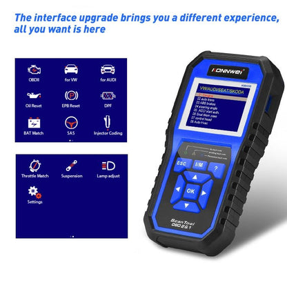 KONNWEI KW450 Probador De Batería Con TFT 2,8 Color Azul