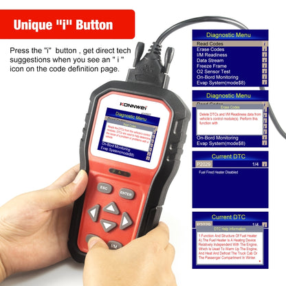 KONNWEI KW860 Probador De Batería Para Coche Pantalla 2,8