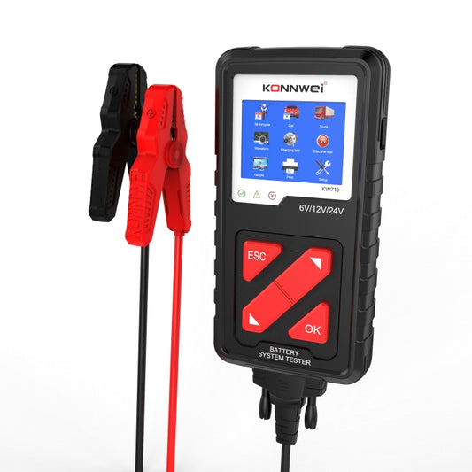 KONNWEI KW710 Probador de Batería Coche 3.2 Pulgadas