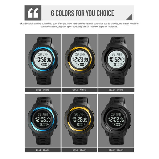 SKMEI 1729 Reloj Digital Led Multifunción Calendario Qibla Compacto