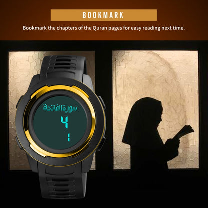 SKMEI 1729 Reloj Digital Led Multifunción Calendario Qibla Compacto