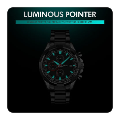 SKMEI 9192 Reloj De Hombre Acero Inoxidable Luminoso