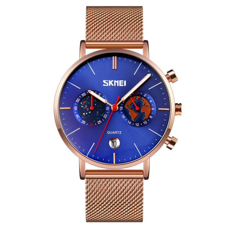 SKMEI 9231 Reloj Cuarzo Cronómetro Acero Inoxidable