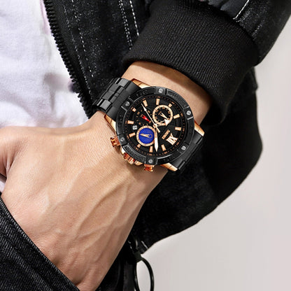 SKMEI 9235 Reloj Cronómetro Lunar Acero Inoxidable 30m