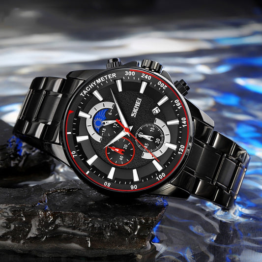 SKMEI 9250 Reloj Cronómetro Fase Lunar 30m Resistente
