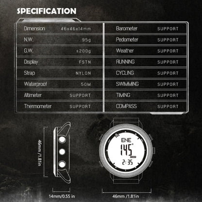 North Edge APACHE-46 Reloj Inteligente Impermeable Exterior