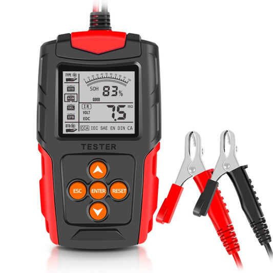 FOXSUR FBT200 Comprobador Batería De Coche LCD 2.7 Pulgadas