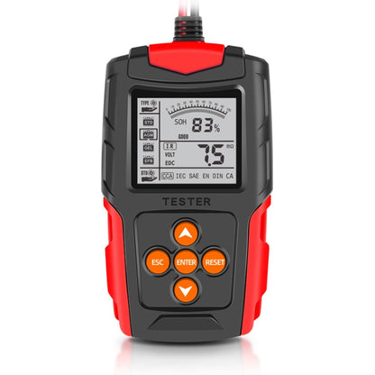 FOXSUR FBT200 Comprobador Batería De Coche LCD 2.7 Pulgadas