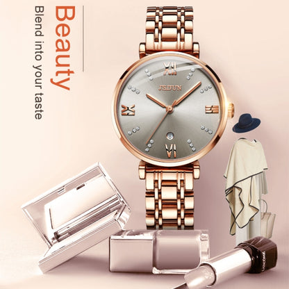 JIN SHI DUN 6533 Reloj Cuarzo Mujer Impermeable Elegante