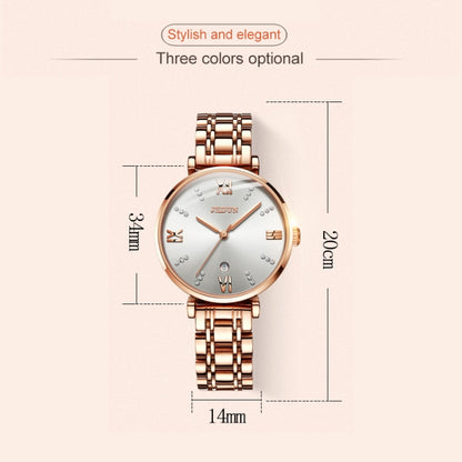 JIN SHI DUN 6533 Reloj Cuarzo Mujer Impermeable Elegante