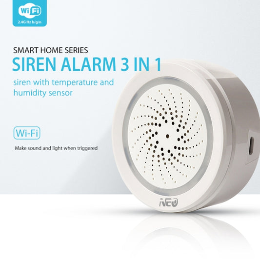 NEO NAS-AB02WT Alarma de Sirena USB WiFi Sensor Temperatura para Hogar