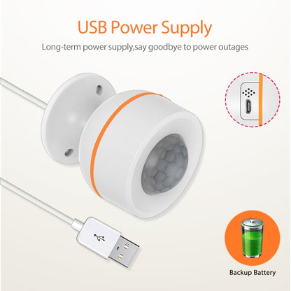Neo NAS-PD07B Zigbee USB PIR Sensor Detección De Movimiento Alarma Hogar