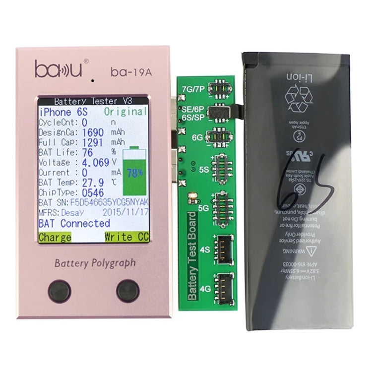 BAKU ba-19 Polígrafo de Batería para iPhone Verificación en 1 Segundo
