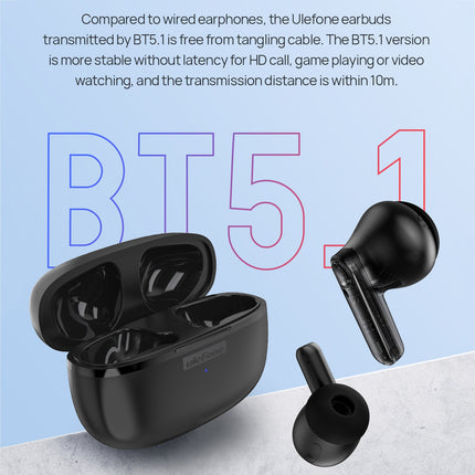Ulefone Buds TWS Auriculares Bluetooth 5.1 Inalámbricos Blancos IPX4