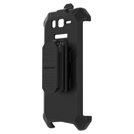 Funda para teléfono Ulefone Armor 20WT con clip trasero y mosquetón negra resistente TPU y PC