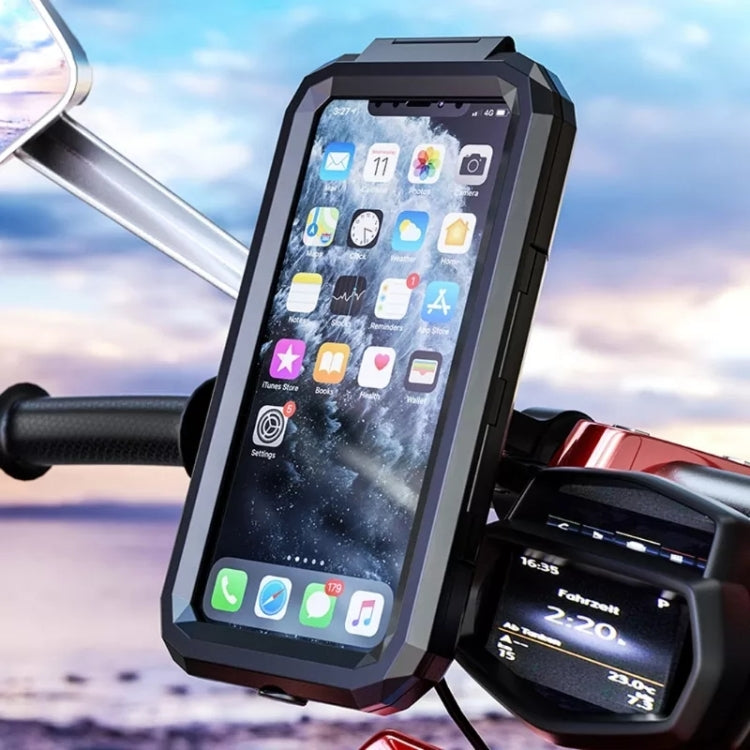 MotoCharge Espejo Para Moto Carga Inalámbrica Impermeable