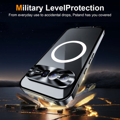 Estuche de teléfono de metal esmerilado magnético MagSafe, For Google Pixel 9 Pro XL, For Google Pixel 9 Pro, For Google Pixel 9, For Google Pixel 8a, For Google Pixel 8 Pro, For Google Pixel 8, For Google Pixel 7a, For Google Pixel 7 Pro