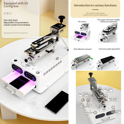 TBK 258S Máquina Desmontaje Curado UV Multifunción Plus