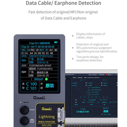 Qianli iCopy Plus 2.2 Programador Detección De Batería