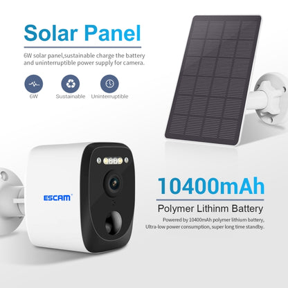 ESCAM QF370 Cámara IP 3MP Panel Solar Exterior Seguridad