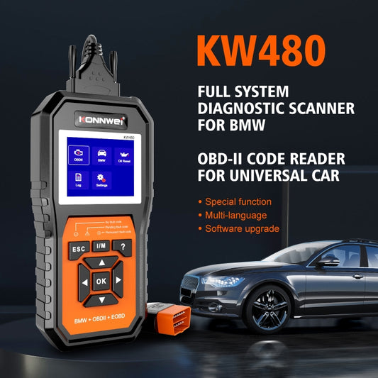 KONNWEI KW 480 OBD2 Diagnóstico Vehicular Pantalla 2.8