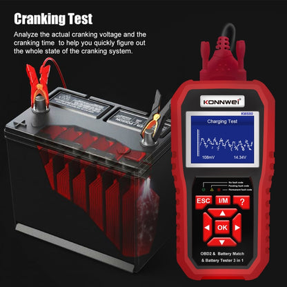 KONNWEI KW880 Escáner OBD2 3 en 1 Diagnóstico Vehicular