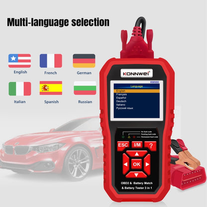 KONNWEI KW880 Escáner OBD2 3 en 1 Diagnóstico Vehicular