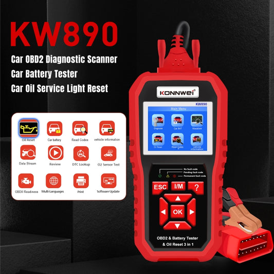 KONNWEI KW 890 2 En 1 OBD2 Detector OBD1 Y OBD2 Compacto
