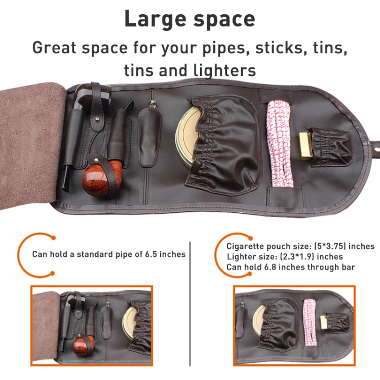 FIREDOG CL08 Bolsa Pipa Cuero PU 6,5 Pulgadas Con Correas