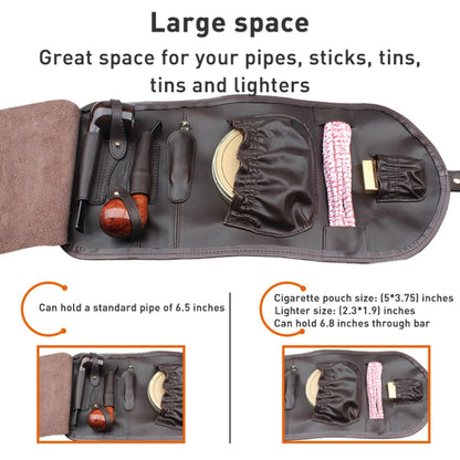 FIREDOG CL08 Bolsa Pipa Cuero PU 6,5 Pulgadas Con Correas
