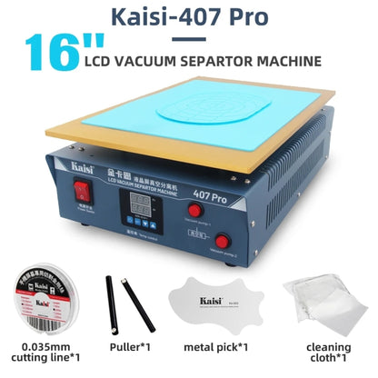 Kaisi 407 Pro Separadora De Pantallas LCD Con Bomba De Vacío Doble 18 Pulgadas