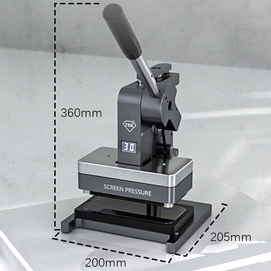 TBK TBK-209 Máquina De Sellado De Presión Pantalla Sello Impermeable 40 Kg