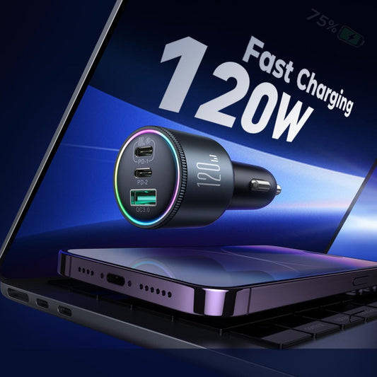 Joyroom JR-CCN07 Cargador de Coche 120W Dual PD+QC3.0