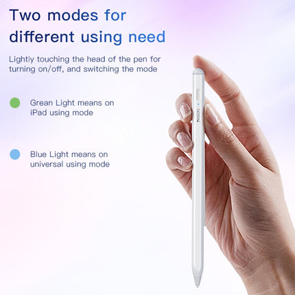 Yesido ST10 Stylus activo magnético dual modo batería 100mAh carga tipo C blanco