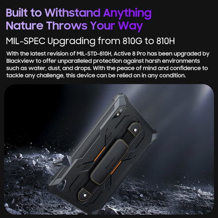 Blackview Active 8 Pro Tablet Rugged 10.36" 8GB 256GB Android 14