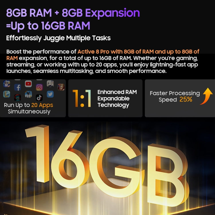 Blackview Active 8 Pro Tableta 8GB+256GB Resistente 4G Android 13 by Blackview
