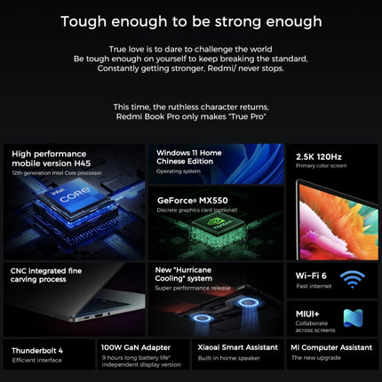 Xiaomi RedmiBook Pro 14 Portátil 16GB+512GB I7-12650H by Xiaomi