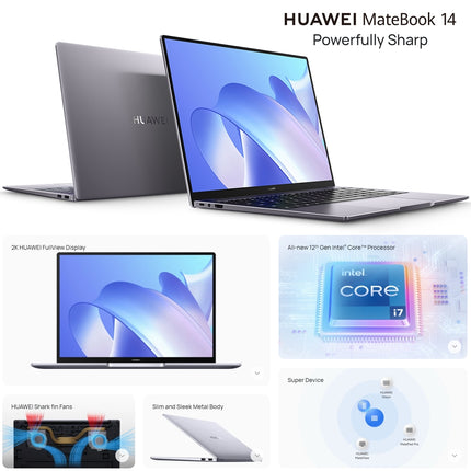 HUAWEI MateBook 14 Laptop 16GB 512GB Pantalla Táctil 14 pulgadas