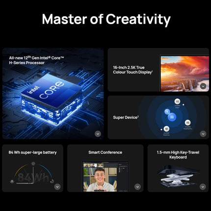 HUAWEI MateBook 16s Portátil Core I9 16GB+1TB Rendimiento by Huawei