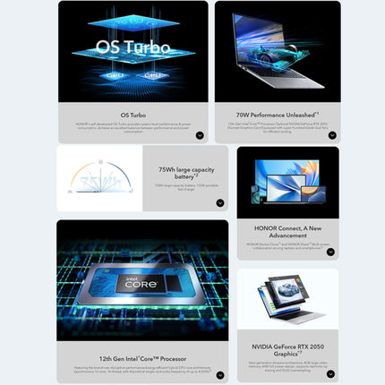 Honor MagicBook 14 2022 Portátil 16GB+1TB Gráfica RTX2050 by Huawei