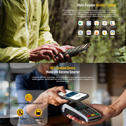 Ulefone Armor X13 Teléfono 6GB64GB 4G IP68 Resistente