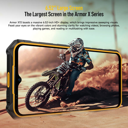 Ulefone Armor X13 Teléfono Rugerizado 6GB 64GB Pantalla 6.52