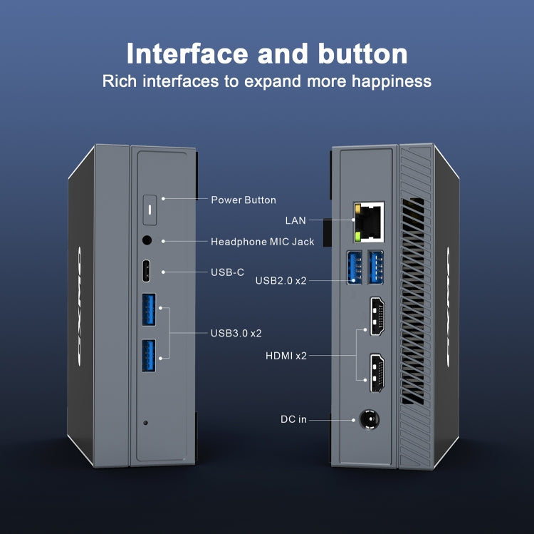 GXMO GX55 Mini PC Windows 11 16GB+512GB N5105 WiFi by GXMO