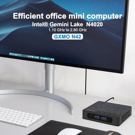 GXMO N42 Mini PC 6GB+256GB Intel N4020 Windows 11 WiFi by GXMO