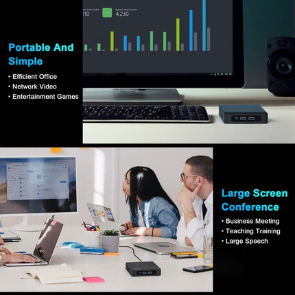 GXMO N42 Mini PC 6GB+256GB Intel N4020 Windows 11 WiFi by GXMO