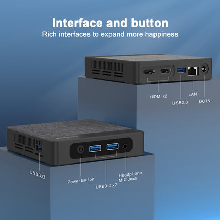 GXMO N42 Mini PC 6GB+256GB Intel N4020 Windows 11 WiFi by GXMO