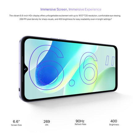 UMIDIGI G5 Smartphone 8GB+128GB 6.6in Android 13 4G Desbloqueo Facial AI