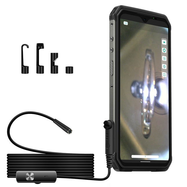 Ulefone Endoscope E1 IP67 Cámara 5.5mm 2m Cable con Accesorios Negro