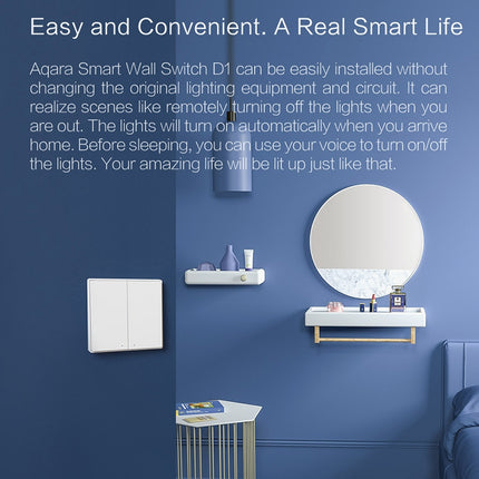 Xiaomi Youpin Aqara Interruptor de Pared Inteligente D1 800W